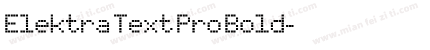 Elektra Text Pro Bold字体转换